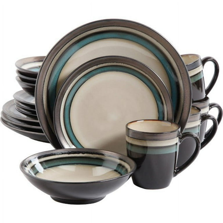 Gibson Elite Stoneware 16 Piece Dinnerware Set Gibson Elite 16