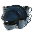 thumbnail image 1 of Gibson Elite Milanto 16 Piece Stoneware Dinnerware Set in Blue, 1 of 8