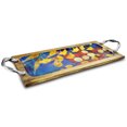 thumbnail image 1 of Gibson Elite Philomena 22 Inch Enamel On Wood Rectangle Serving Tray, 1 of 2