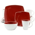 thumbnail image 1 of Gibson Elite Soho Lounge 16 Piece Stoneware Dinnerware Set in Red, 1 of 7