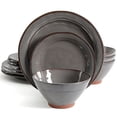 thumbnail image 1 of Gibson Elite Terranea 12 Piece Dinnerware Set - Gray, 1 of 6