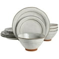 thumbnail image 1 of Gibson Elite Terranea 12 Piece Dinnerware Set - White, 1 of 6