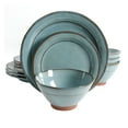 thumbnail image 1 of Gibson Elite Terranea 12 Piece Dinnerware Set in Teal, 1 of 6
