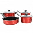thumbnail image 1 of Gibson Everyday Cardinal 7 Piece Nonstick Steel Cookware Set in Red, 1 of 5