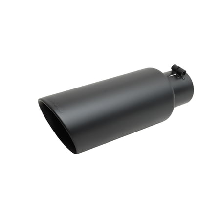 Gibson Exhaust 500433-B GIB500433-B BLACK CERAMIC DOUBLE WALLED ANGLE EXHAUST TIP