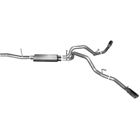Gibson Exhaust 5676 GIB5676 CAT-BACK DUAL EXTREME EXHAUST SYSTEM, ALUMINIZED Fits select: 2015-2017 GMC YUKON XL DENALI, 2015-2017 CADILLAC ESCALADE