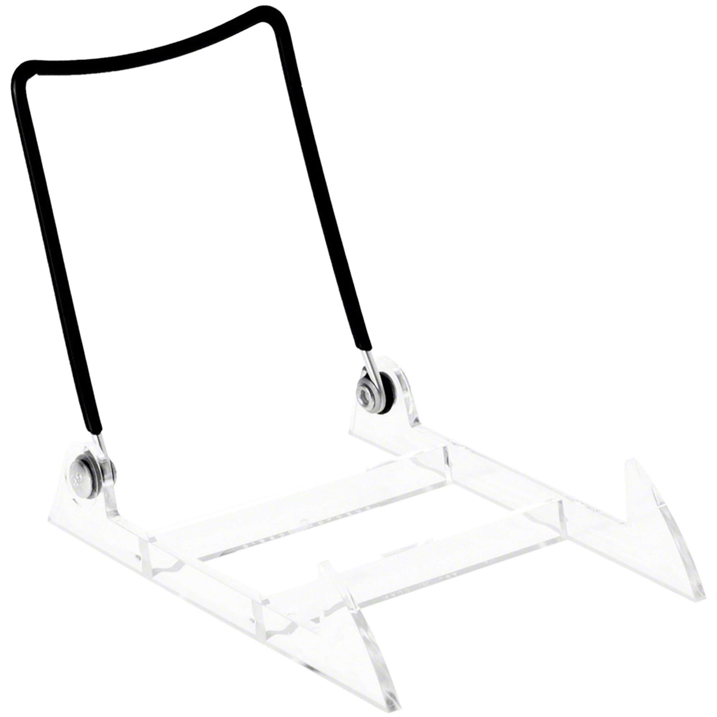Gibson Holders 2PL Adjustable Black Wire and Clear Acrylic Display Easel, 4" W x 5.5" D x 4.75" H, Pack of 6 - image 1 of 1