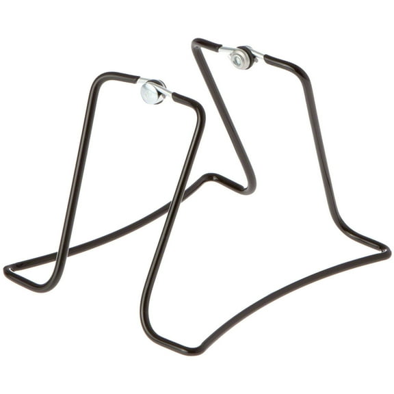 Gibson Holders 2X15 Adjustable Black Wire Dual-Sided Display Easel, Two Opposing Ledges for Holding 2 Items, 5" W x 5.5" D x 4" H, Pack of 6