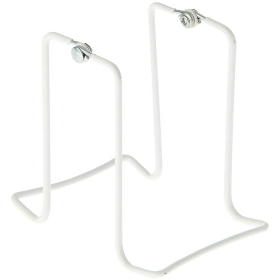 Gibson Holders 2X16 Adjustable White Wire Dual-Sided Display Easel, Two Opposing Ledges for Holding 2 Items, 5.5" W x 3.625" D x 4.75" H, Pack of 3