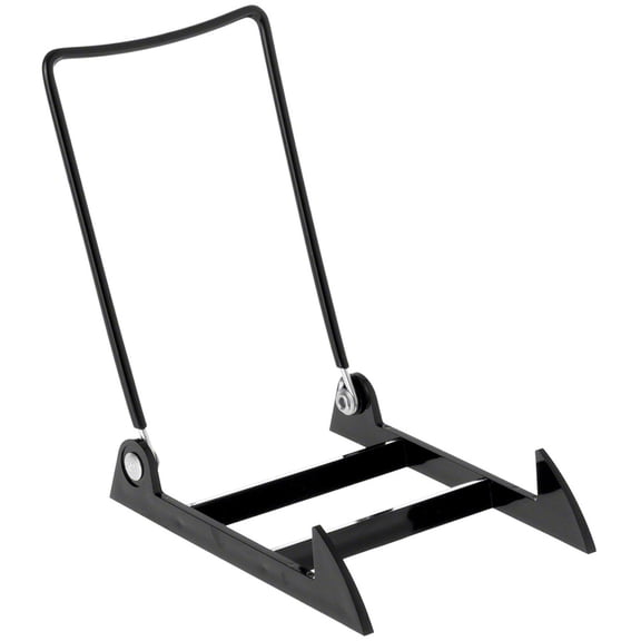 Gibson Holders 4PL Adjustable Black Wire and Black Acrylic Display Easel, 3.875" W x 5.375" D x 6.25" H, Pack of 2