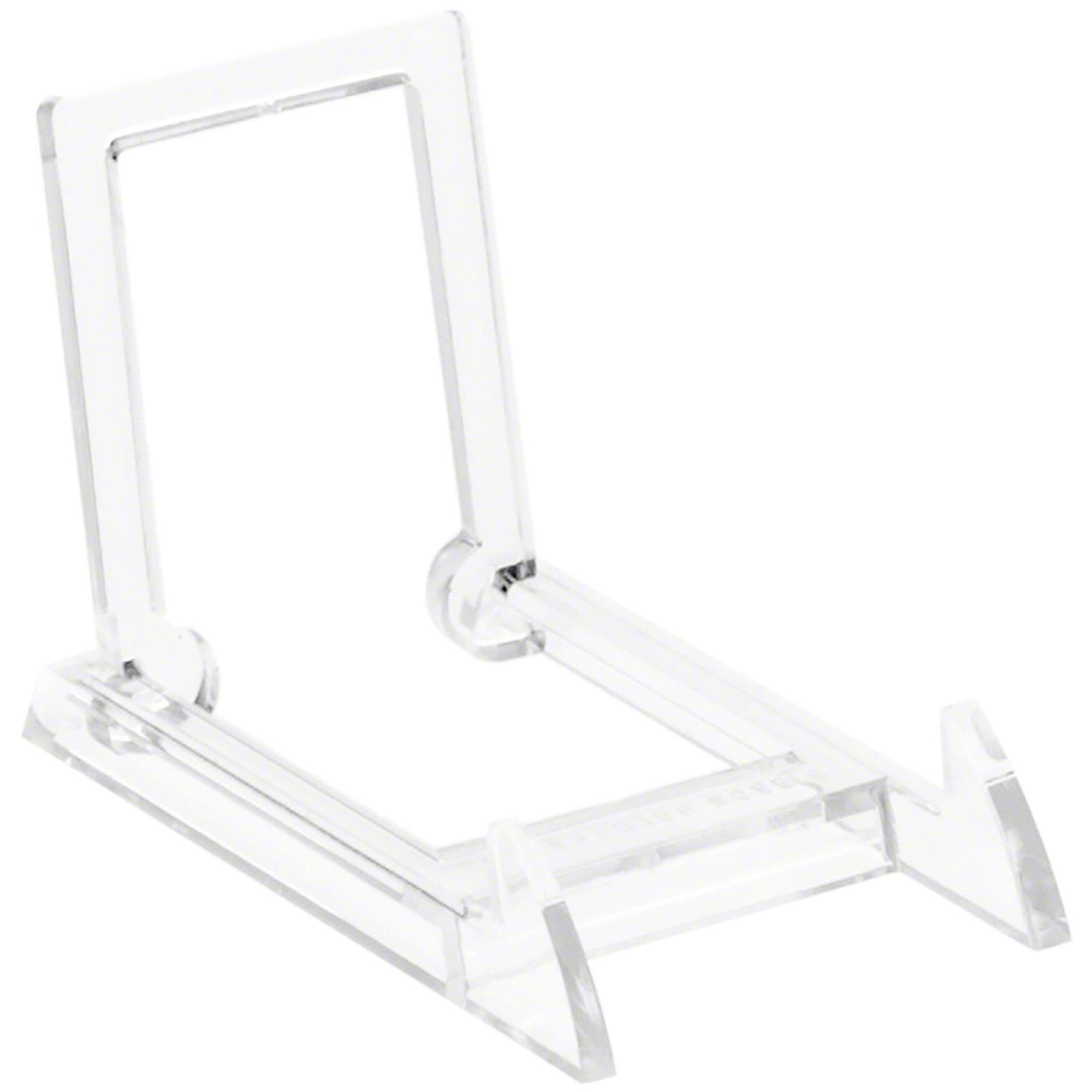 Gibson Holders MINI Adjustable Clear Acrylic Display Easel, 2" W x 3.25" D x 2.25" H, Pack of 12