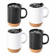 Gibson Home 135280.01 16.5 oz Modani Sto are Travel Mug Set with Lid & Cork Base - 4 Piece