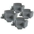 thumbnail image 1 of Gibson Home 16 Pc Melamine Dinnerware Plates, Bowls, & Cups, Grey (4 Pack), 1 of 7