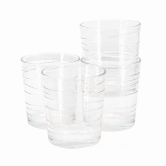 Gibson Home 141402.04 13.5 oz Swirl Double Old-Fashioned Glassware Set - 4 Piece