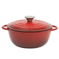 thumbnail image 1 of Gibson Home Addlestone 2.65 Quart Enamel Cast Iron Dutch Oven - Red, 1 of 10