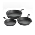 thumbnail image 1 of Gibson Home Addlestone 3 Piece Cast Iron Pre Seasoned Skillet Set (127888.03R), 1 of 2