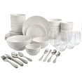 thumbnail image 1 of Gibson Home All U Need 60 Piece Plates, Bowls, Glassware, Forks, Spoons, and Knives (Service for 6) Dinnerware Set, 1 of 4