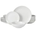 thumbnail image 1 of Gibson Home Bethel 18 Piece Plates and Bowls Ceramic Stoneware Organic Shape Dinnerware Set (Service for 6) - Matte White, 1 of 9