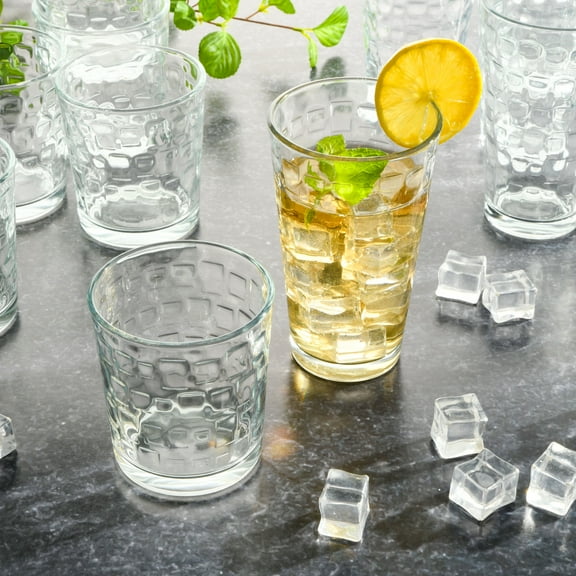 Gibson Home Canton 16-Piece Glass Set