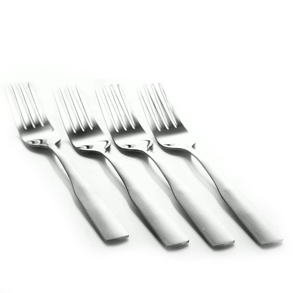 Gibson Home Classic Profile 4 Piece Stainless Steel Dinner Forks in Silver