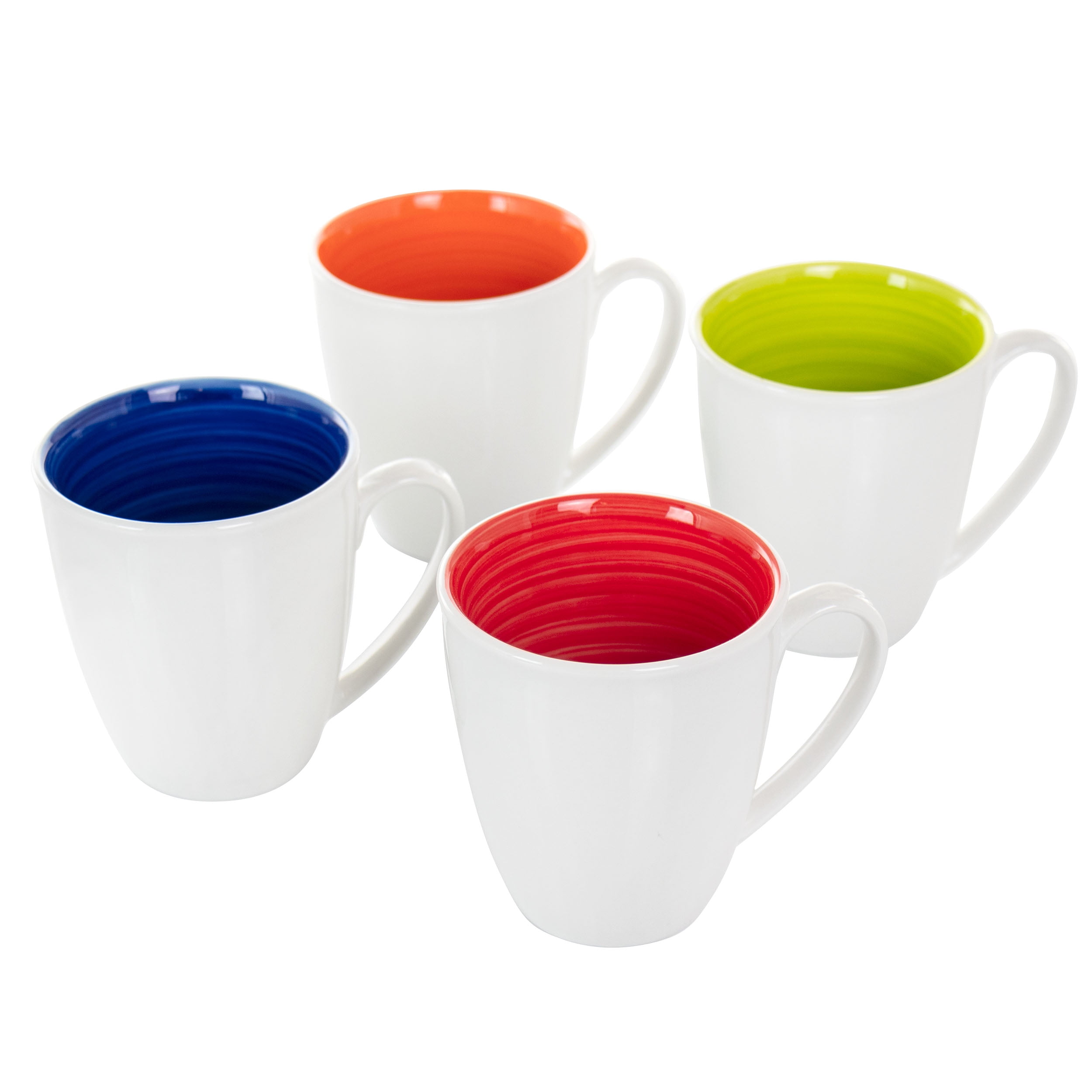 Crenshaw 4-Piece Multicolor Ceramic Mug Set