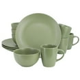 thumbnail image 1 of Gibson Home 142563.12 Everyday Plus Round Sto are Dinnerware Set, Green - 12 Piece, 1 of 1