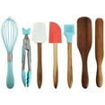 thumbnail image 1 of Gibson Home 146429.07 General Store Acacia Wood & Silicone Mini Kitchen Tool Set in Multi - 7 Piece, 1 of 1