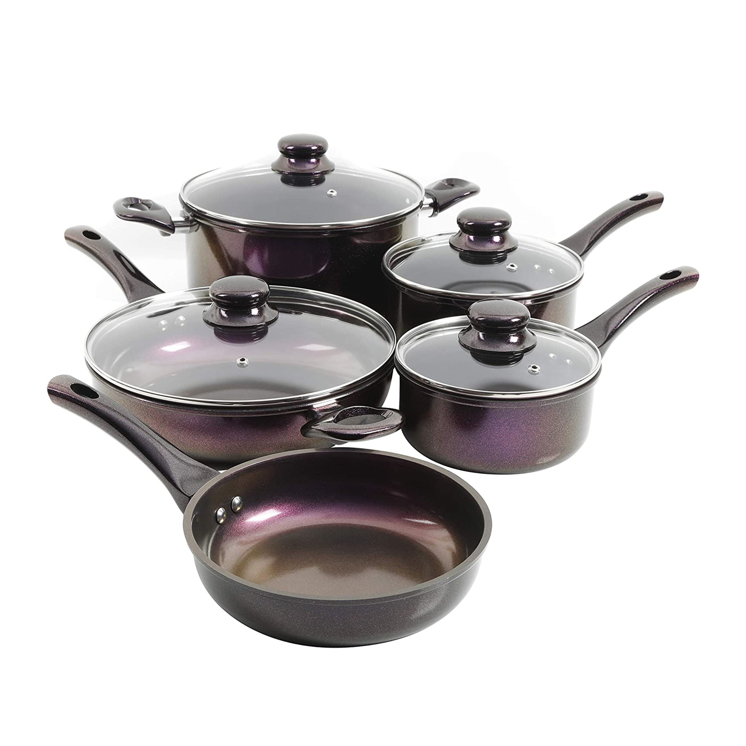 Gibson Home 83549.07 ColorSplash Branston 7-Piece Aluminum Cookware Set,  Purple,  price tracker / tracking,  price history charts,   price watches,  price drop alerts