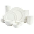 thumbnail image 1 of Gibson Home Gracious Dining Gourmet Expressions 40 Piece Embossed Porcelain Dinnerware Set, 1 of 5