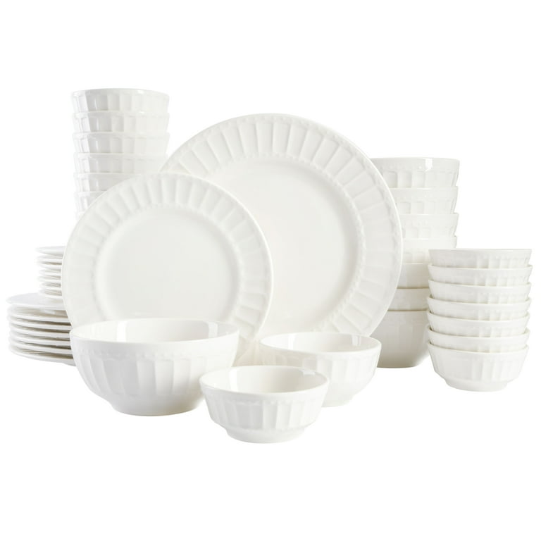 Gibson Home Gracious Dining, 40 Piece Embossed Porcelain