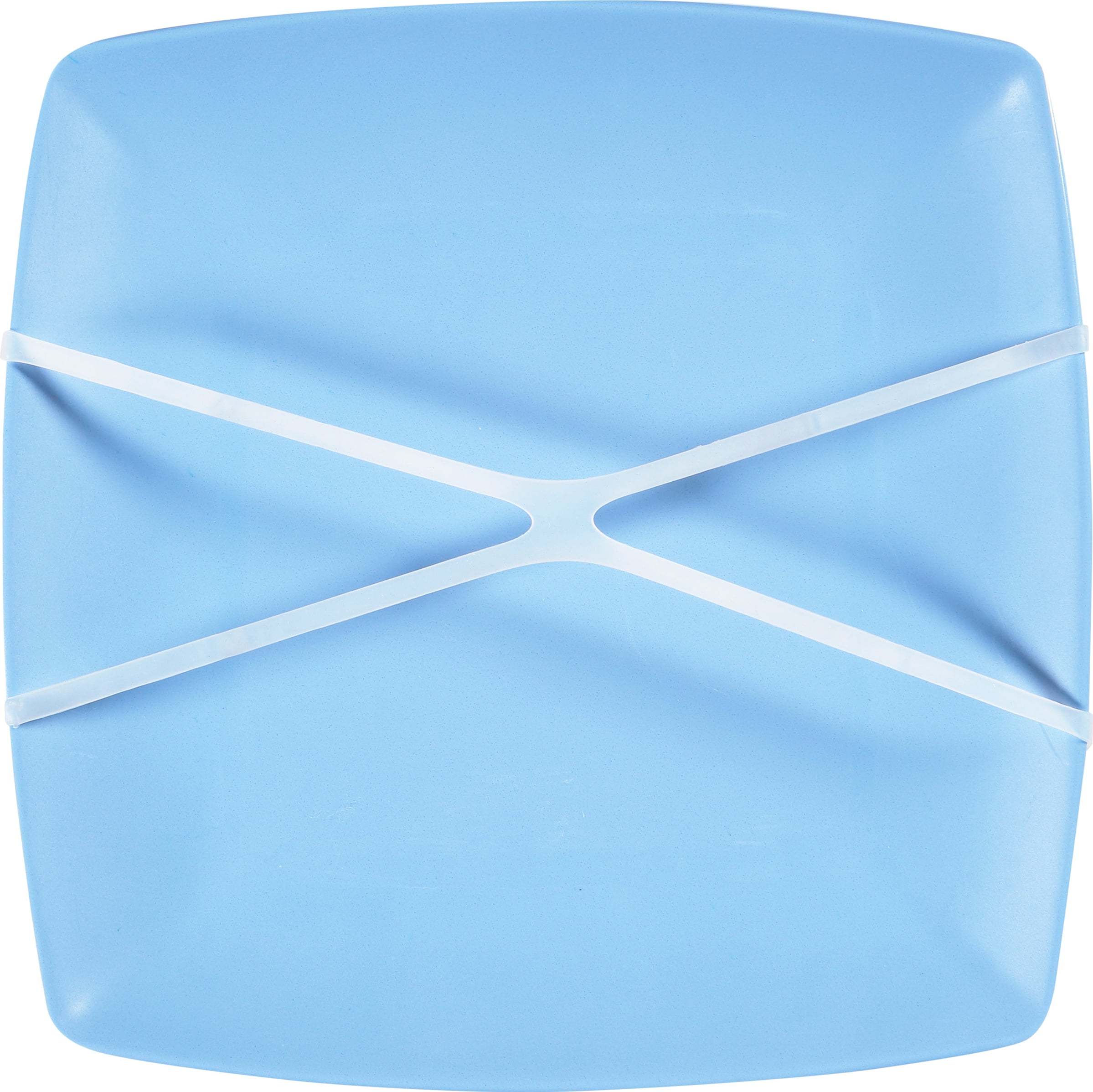 Gibson Home 136428.04 8.5 in. Greyson Square Melamine Dessert Plate Set, Assorted Blue - 4 Piece