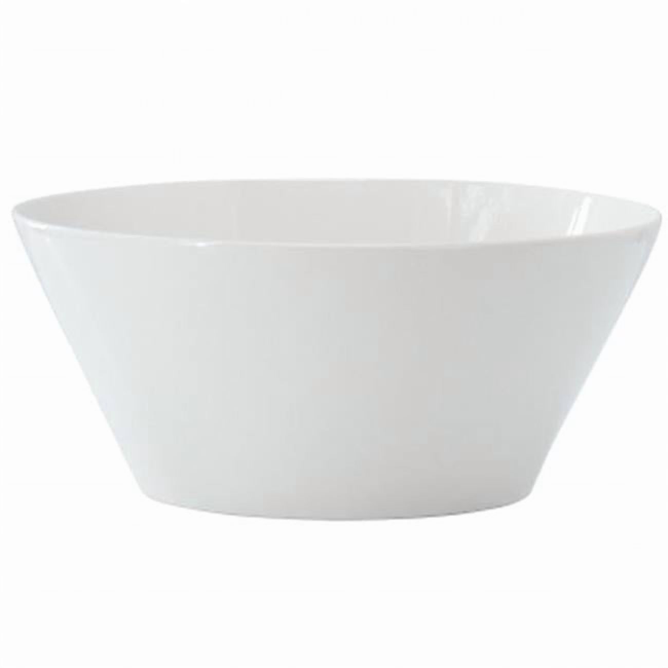 Gibson Home 142751.01 9.4 in. Great Essentials Round Fine Ceramic Meal Bowl, White