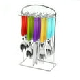 thumbnail image 1 of Gibson Home Home Santoro 20 Pieces Stainless Steel Flatware Set with Hanging Rack, 1 of 3