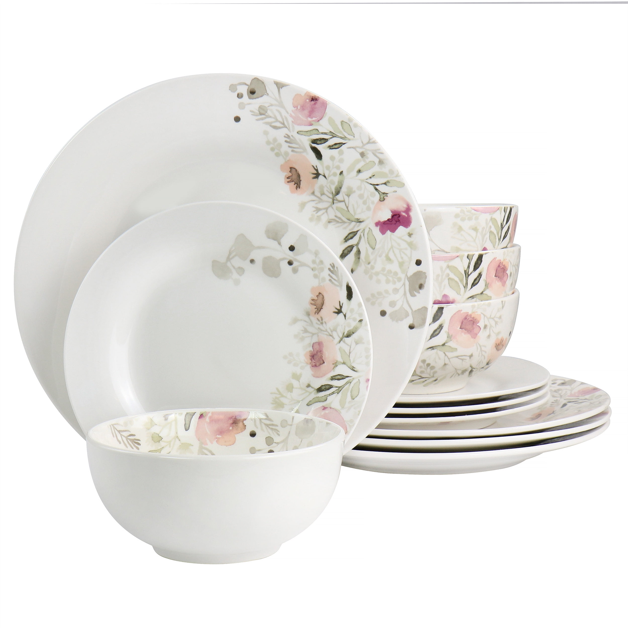 Dinnerware Set, Gorgeous Garden, 12 Pieces