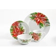 thumbnail image 1 of Gibson Home Magic Poinsettia 16 Piece Porcelain Dinnerware Set, 1 of 6