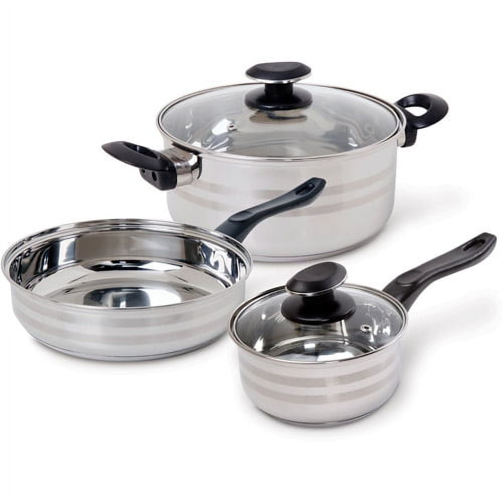 5 Pieces Aluminum Nonstick Cookware Set Decagon Cookware Set-Homary