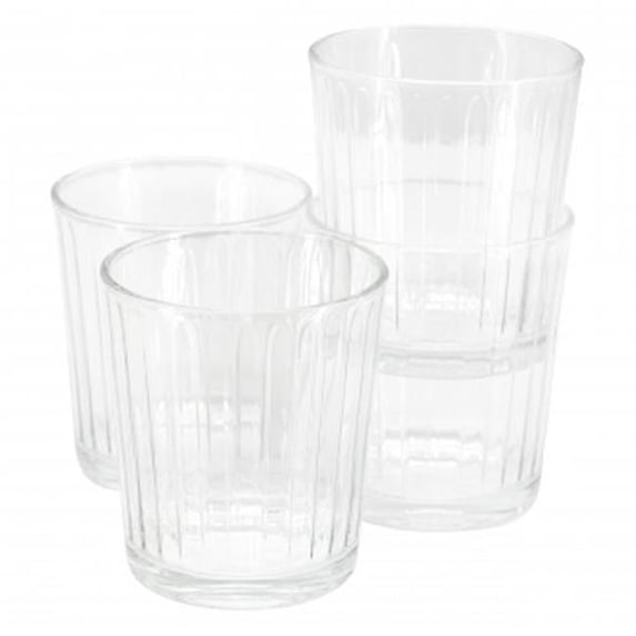 Gibson Home 141404.04 13.5 oz Moonstone Double Old-Fashioned Glass Set - 4 Piece