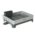 thumbnail image 1 of Gibson Home Nestcraft Full Size Rust Resistant Dish Rack with Drain Board and Flatware Caddy - Grey, 1 of 15