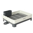 thumbnail image 1 of Gibson Home Nestcraft Full Size Rust Resistant Dish Rack with Drain Board and Flatware Caddy - White, 1 of 15