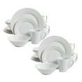 thumbnail image 1 of Gibson Home Noble Court 32-Piece Fine Ceramic Dinnerware Set, White, 1 of 6