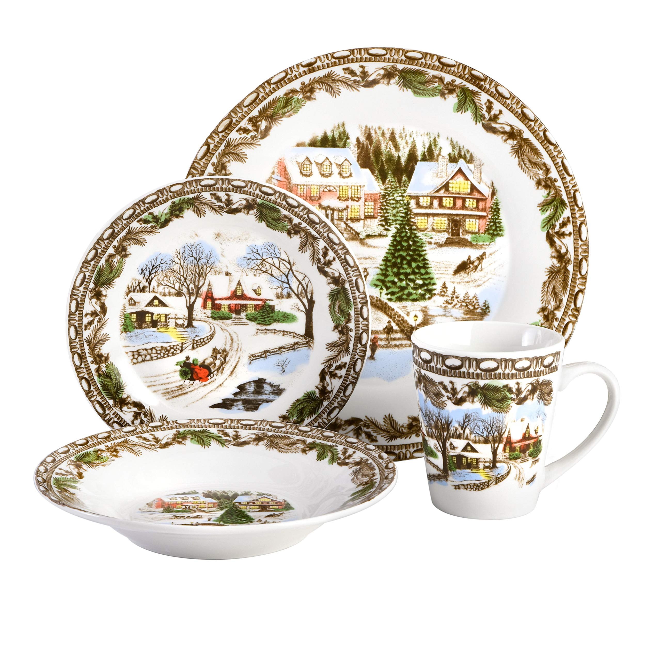 Vintage Lefton Christmas Tree Plates, Set of 6, Retro Holiday Tableware,  Festive Dinnerware, Holiday Decor, Retro Kitchenware 