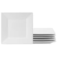 thumbnail image 1 of Gibson Home Our Table Simply White Fine Ceramic 6 Piece 7.25in Salad Plate Set in White, 1 of 1