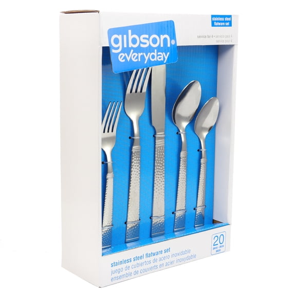 Gibson Home Prato 20-Piece Stainless Steel Flatware Set