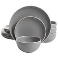 thumbnail image 1 of Gibson Home Rockaway 12pc Dinnerware Set - Gray, 1 of 6