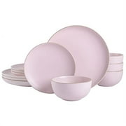 Gibson Home Remi 12pc Dinnerware Set - Pink