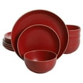 thumbnail image 1 of Gibson Home Remi 12pc Dinnerware Set - Red, 1 of 6