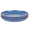 thumbnail image 1 of Gibson Home Rockabye 4 Poece 10.7 Inch Melamine Dinner Plate Set In Blue, 1 of 1