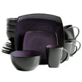 thumbnail image 1 of Gibson Home Soho Lounge Square Stoneware 16-Pieces Dinnerware Set, 1 of 12