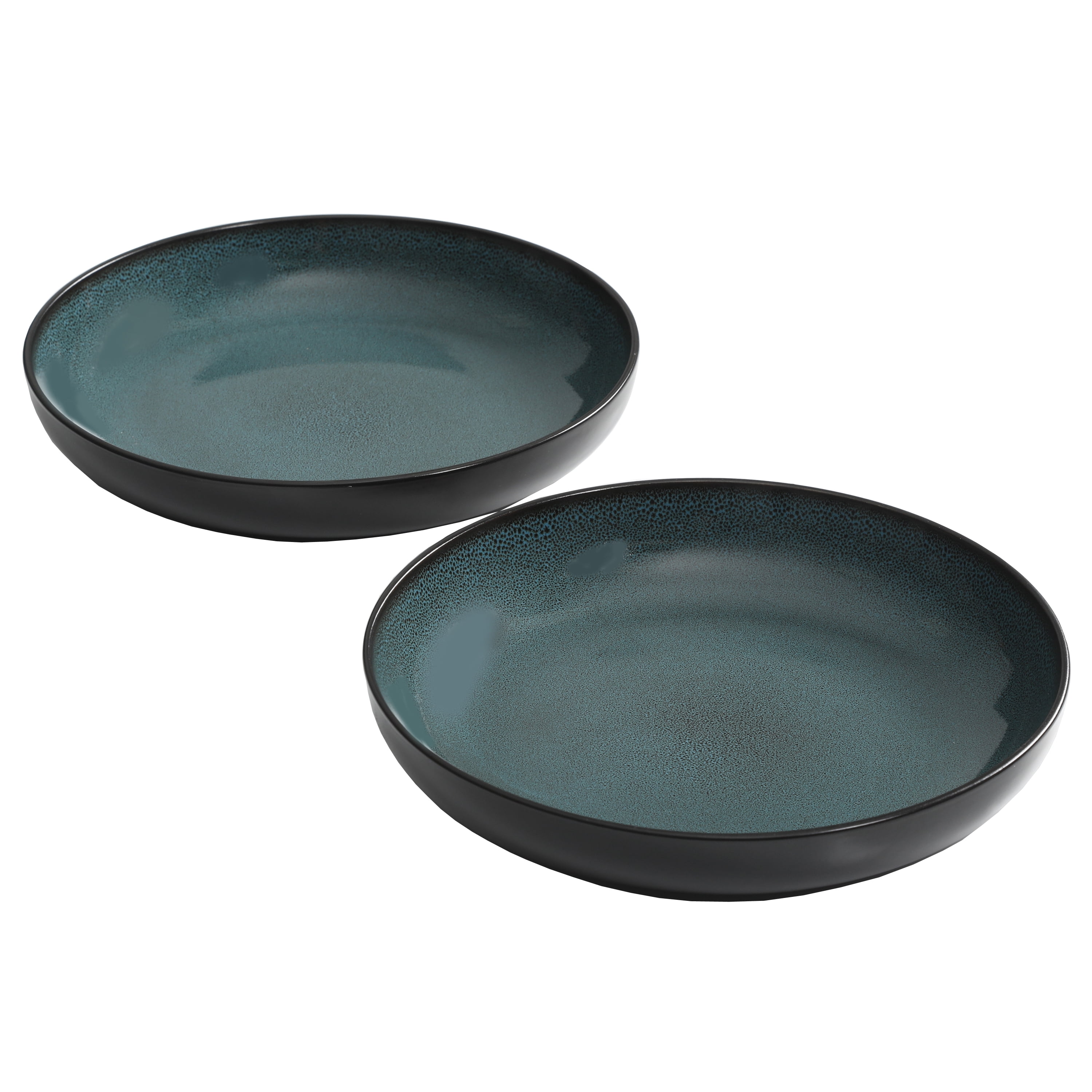 Gibson Home Soho Lounge Teal 8.86Inch Dinner Bowls, Set of 2
