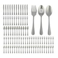 thumbnail image 1 of Gibson Home Sinta 87-Piece Stainless Steel Flatware Set with Bead Border Design – Service for 12 Plus Serving Utensils, Polished Silverware, Dishwasher Safe, 1 of 9